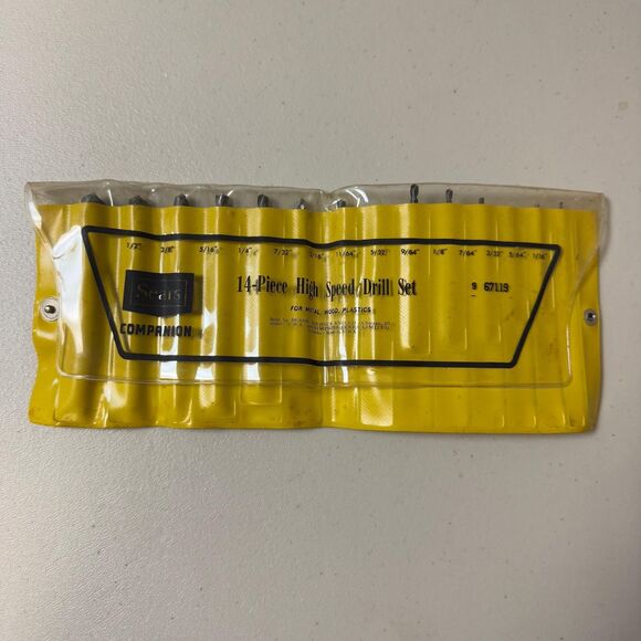 Vintage Companion Drill Set 14 Pc Replacement Tool DIY Building Wood High Speed - Picture 2 of 9